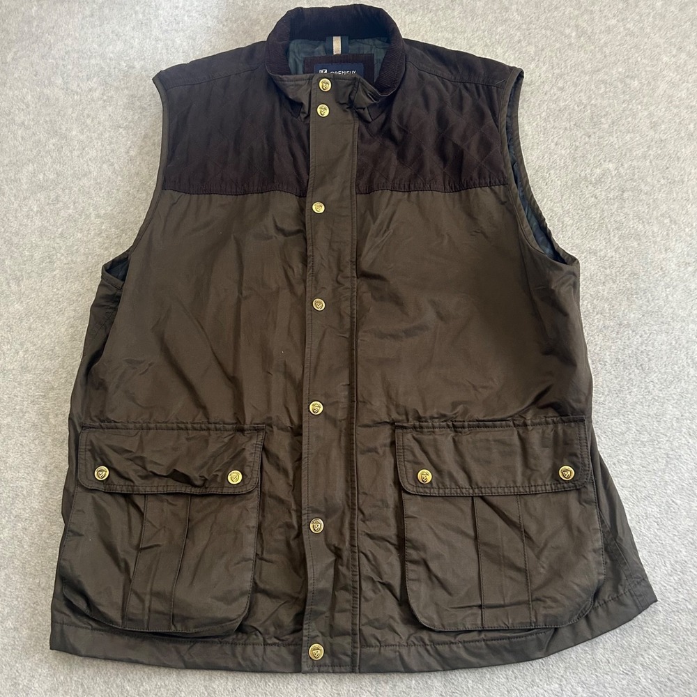 Cremieux Vest Mens XXL Brown Hunting Shooting Country Padded‎